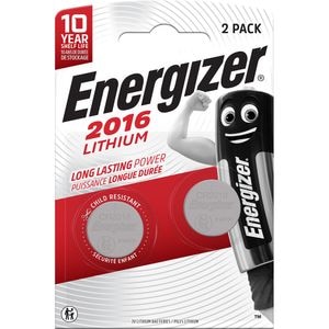 Baterii litiu ENERGIZER CR2016, 3 V, 2 bucati