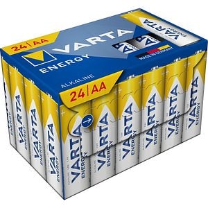 Baterii alcaline AA VARTA Energy, 24 bucati