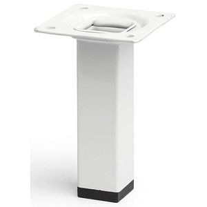 Picior mobila 112864, otel, 10 cm, alb