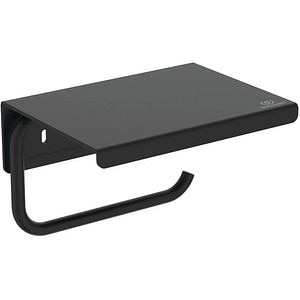 Suport hartie igienica cu capac IDEAL STANDARD Alu+ BD592XG, negru mat