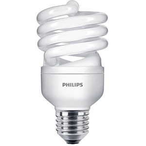 Bec economic Twister PHILIPS, E27, 20W, 1250lm, lumina calda