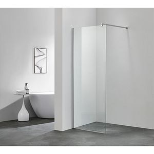 Paravan dus walk-in Atlas, aluminiu, sticla transparenta, 70 x 200 cm, crom