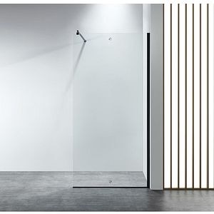 Paravan dus walk-in BELFORM Infinity 27BL2006, aluminiu, sticla securizata transparenta, 120 x 200 cm, negru