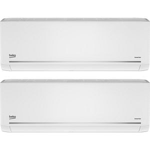 Sistem aer conditionat pentru 2 incaperi BEKO BGMPO1419BTUX2, 9000/9000 BTU, A++/A+, Unitatea externa 14000 BTU, WI-Fi, alb