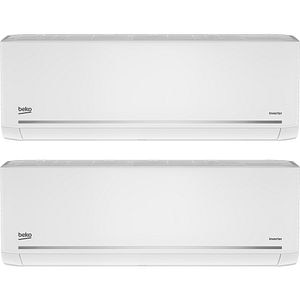 Sistem aer conditionat pentru 2 incaperi BEKO BGMPO18112BTUX2, 12000/1200 BTU, A++/A+, Unitatea externa 18000 BTU, WI-Fi, alb