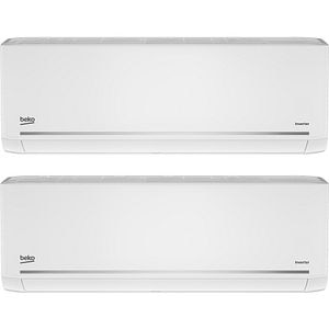 Sistem aer conditionat pentru 2 incaperi BEKO BGMPO1819BTU12BTU, 9000/1200 BTU, A++/A+, Unitatea externa 18000 BTU, WI-Fi, alb