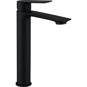 Baterie lavoar FERRO Magra BGR2LBL, pipa inalta, alama sanitara, negru