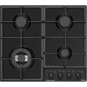 Plita incorporabila HANSA BHGS61130, Gaz, 4 arzatoare, Wok, negru