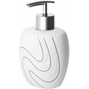 Dispenser sapun lichid BISK Wave 05975, 300 ml, alb