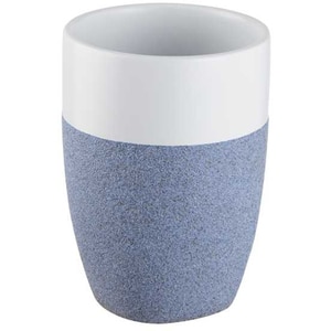 Pahar baie BISK Stone 06307, alb-albastru