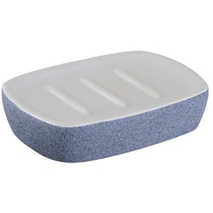 Savoniera BISK Stone 06308, alb-albastru