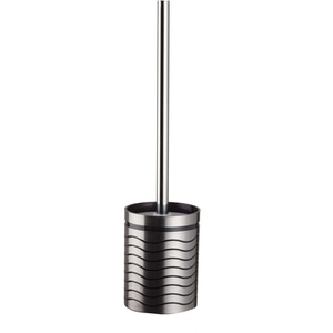 Set perie toaleta BISK Lines 06327, argintiu