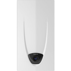 Instant apa calda pe gaz ARISTON FAST EVO X DISPLAY ONT 11 NG EU, gaz natural, 11l/min, 2150W, NTC, Senzor siguranta, alb