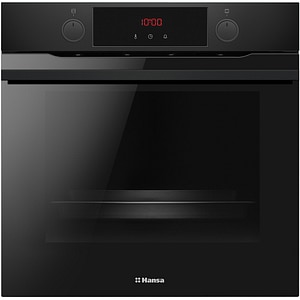 Cuptor incorporabil HANSA BOES684605, Electric, Autocuratare Steam Cleaning, 77 litri, Clasa A, negru