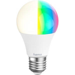 Bec LED Smart HAMA 176597, E27, 10W, 806lm, Dimabil, Wi-Fi, lumina variabila, compatibil Alexa, Google Assistant