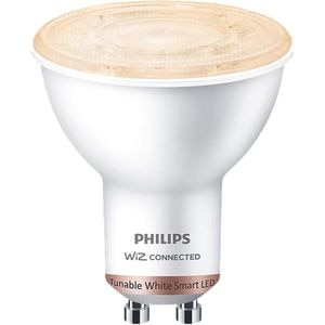 Bec LED Smart PHILIPS 8719514372320, GU10, 4.7W, 400lm, Wi-Fi, lumina variabila, compatibil Alexa, Google Assistant