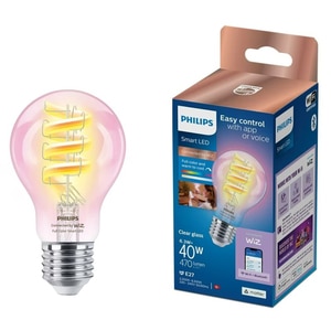 Bec LED PHILIPS SMART, E27, 6.3W, 470 lm, Wi-Fi, lumina variabila, compatibil Alexa, Google Assistant