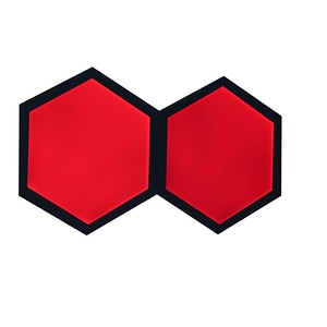 Kit panouri luminoase LED modulare Smart Myria Hex MY2278-10, RGBW, Wi-Fi, 468lm, senzor muzica, aplicatie TUYA, compatibil iOS/Android,Google Home/Amazon Alexa, 10 bucati