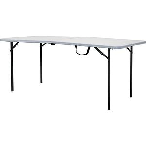 Masa terasa NEWSTORM Luka, 182.8 x 75.2 x 74.3 cm, alb-negru