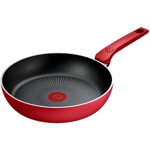 Tigaie TEFAL Daily Expert, 28 cm, aluminiu, Thermo-Signal, invelis antiaderent, rosu