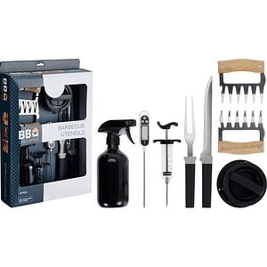 Set accesorii gratar BBQ, otel inoxidabil, 8 piese