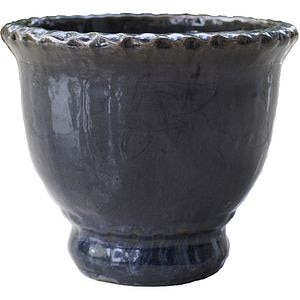Ghiveci flori VERVE S, ceramica, D 17 cm, albastru inchis