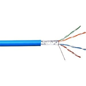 Cablu retea FTP Cat6E OMNICABLE, albastru, metru