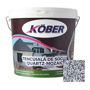 Tencuiala decorativa de soclu, Quartz-Mozaic, K125  Kober