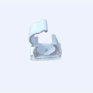 Clema prindere PPR, alb, 20 mm, simpla cu capac