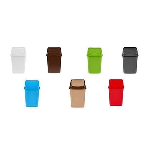 Cos de gunoi baie, patrat, interior, multicolor, 5 L • Fantasy
