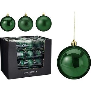 Set globuri, 5 buc, 8cm, verde