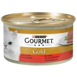 Hrana umeda pentru pisici PURINA GOURMET Gold Mousee, Vita, 85 g