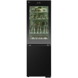 Combina frigorifica LG GBG7190CEV, No Frost, MoodUP, 349 l, H 186 cm, Clasa C, Wi-Fi, negru