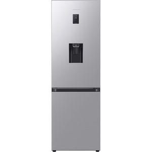 Combina frigorifica SAMSUNG RB34C652ESA/EF, No Frost, 341 l, H 185 cm, Clasa E, Dozator apa, All-Around Cooling, argintiu
