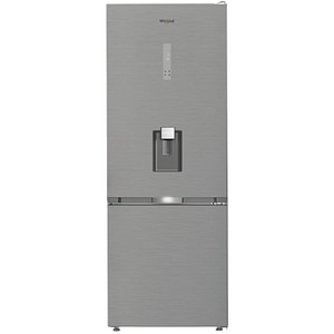 Combina frigorifica WHIRLPOOL WHK2 6493W X5E, No Frost, 490 l, H 192 cm, Clasa D, Dozator apa, inox