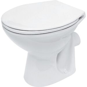 Vas WC CERSANIT President 10 K08-066-PT, ceramica, evacuare orizontala, 36 x 48.5 x 39.5 cm, alb