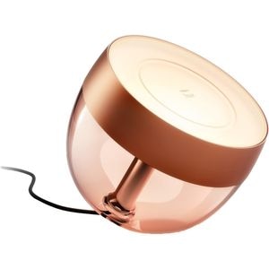 Veioza LED PHILIPS HUE Iris, 8.2W, 570lm, Wi-Fi, lumina RGB, cupru