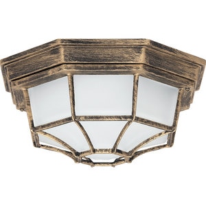 Plafoniera de exterior RABALUX Milano, E27, 100W, Auriu