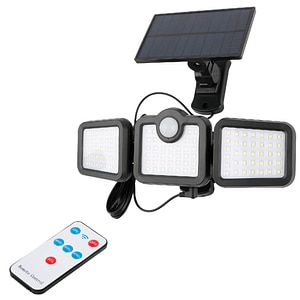 Lampa solara ENTAC, 15W, IP65, negru