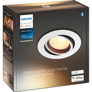 Spot LED Smart PHILIPS Hue Milliskin, 5W, 350lm, Wi-Fi, alb