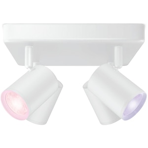 Plafoniera LED WIZ Imageo, 4x5W, 1380lm, Wi-Fi, RGB, alb