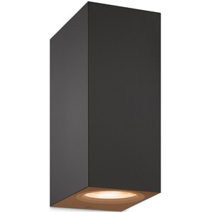 Aplica LED perete WIZ Up&Down Spots, 2x5W, 690lm, lumina variabila, Wi-Fi, Compatibil Alexa, Google Assistant, negru