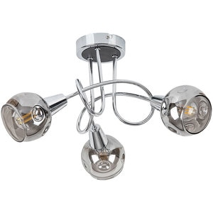 Plafoniera RABALUX Tamara, 40W, E14, IP20, Argintiu