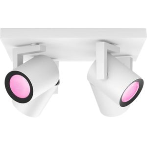 Proiector LED LED RGB PHILIPS HUE 8718696171608, 4 x 5.7W, 1400lm, Wi-Fi, Alb