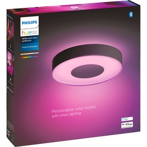 Plafoniera LED Smart PHILIPS Hue Infuse, 33.5W, 2350lm, Wi-Fi, negru