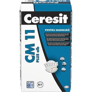 Adeziv pentru marmura si piatra naturala Ceresit CM 11 Plus, alb, 25 kg