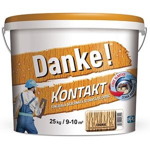 Tencuiala decorativa DANKE Kontakt Scoarta de copac, cognac, 25 kg