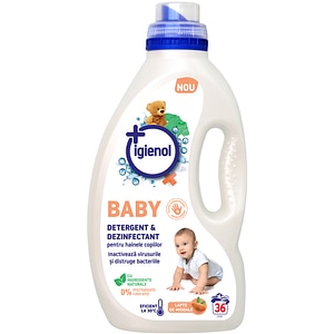 Detergent lichid IGIENOL Baby Lapte de migdale, 1.8 l, 36 spalari