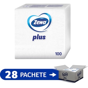 Servetele masa ZEWA Plus, 1 strat, 100 bucati, 28 pachete