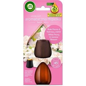 Rezerva pentru difuzor de parfum cu uleiuri esentiale AIR WICK Aroma Mist, Bujor alb si Flori de iasomie, 20 ml